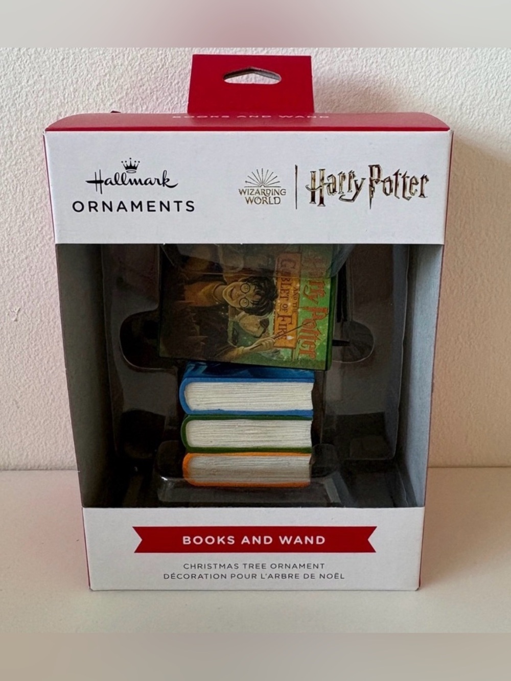 Hallmark Keepsake Ornament Harry Potter Books and Wand